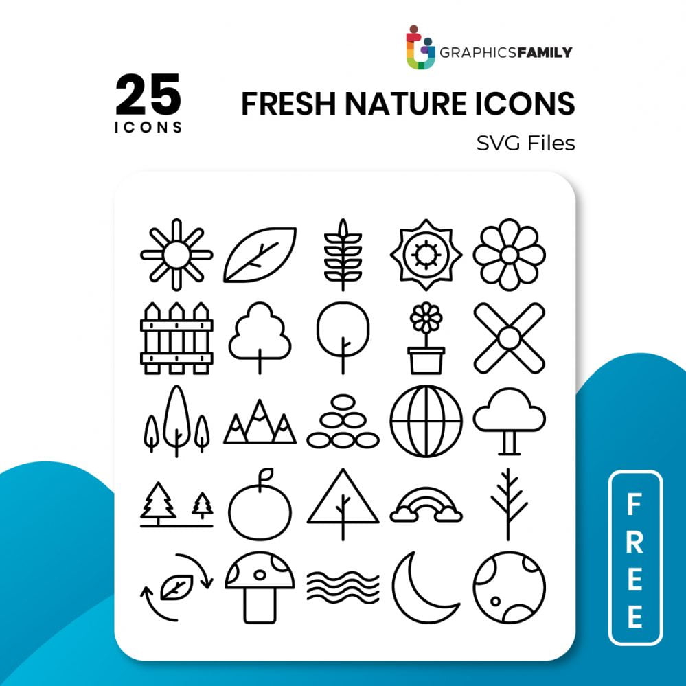 فایل آیکون‌های طبیعت تازه - Fresh Nature icons