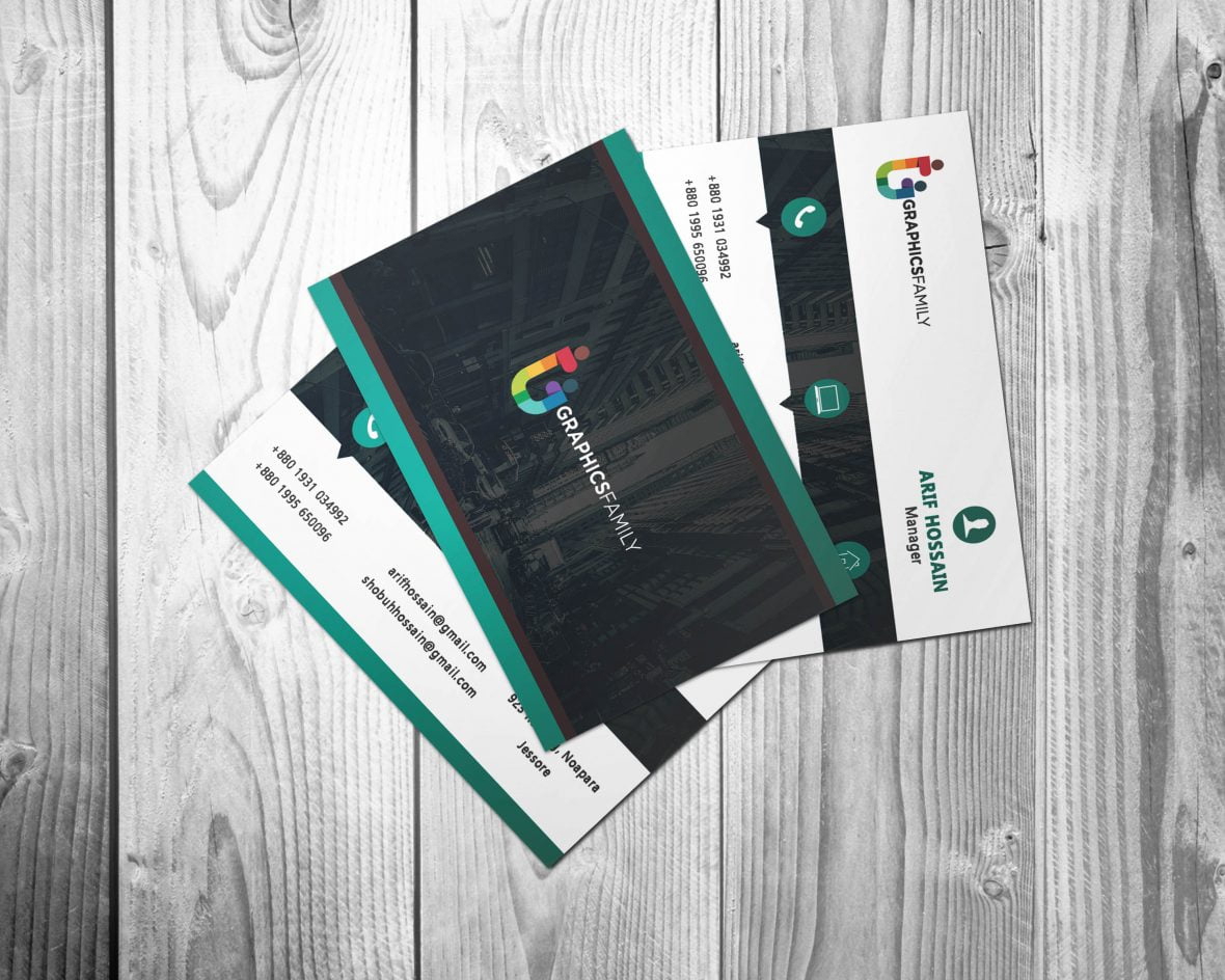 فایل طراحی کارت ویزیت جهانی - Global Business Card Design