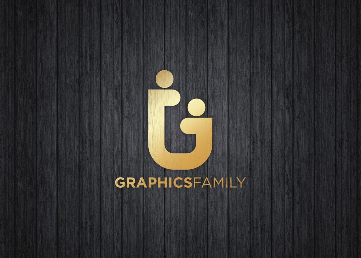 فایل موکاپ فتوشاپ لوگو طلایی - Gold Logo Photoshop Mokcup