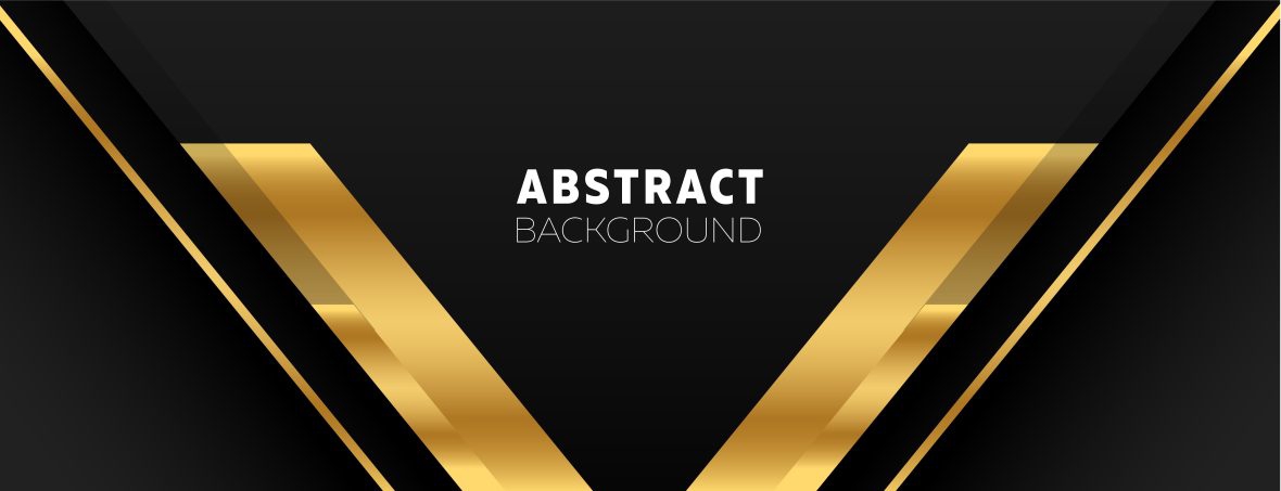 فایل وکتور پس زمینه انتزاعی طلایی و سیاه - Golden and Black Abstract Background Vector