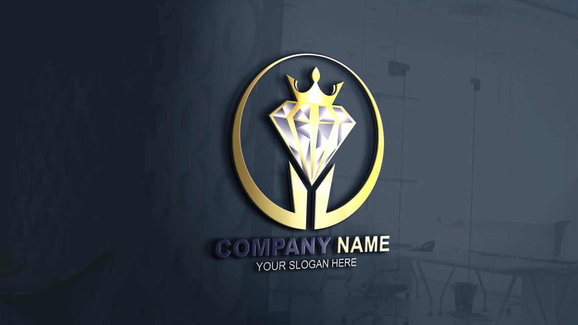 فایل طراحی لوگو گلدن دایموند - Golden Diamond Logo Design