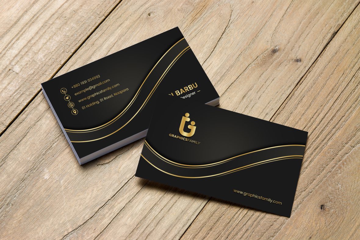 Golden Elegance  Opulent Business Card Design - Golden Elegance  Opulent Business Card Design