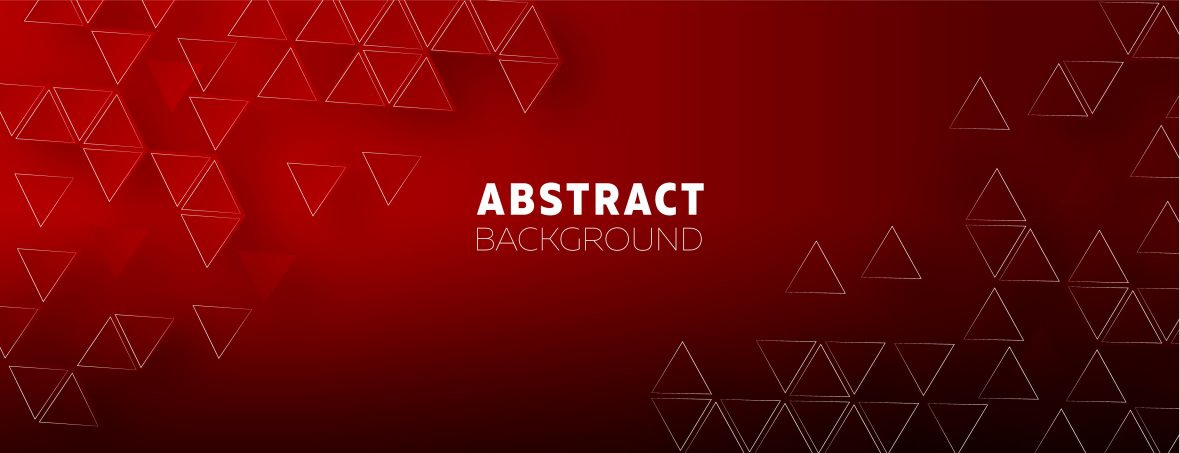 فایل پس‌زمینه قرمز تیره گرادیان با مثلث‌های سفید - Gradient Dark Red Background with White Triangles