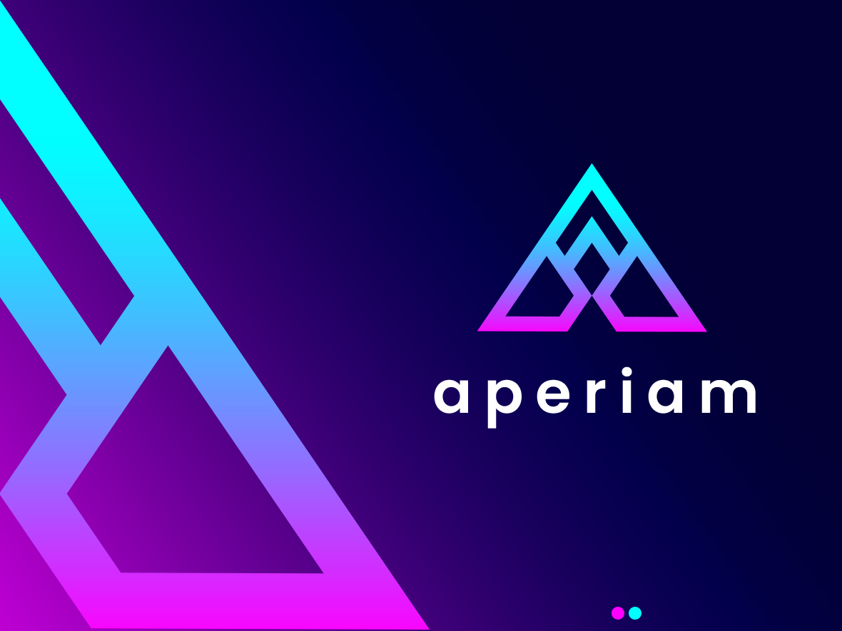 فایل طراحی لوگو با گرادینت حرف A - Gradients Letter A Logo Design
