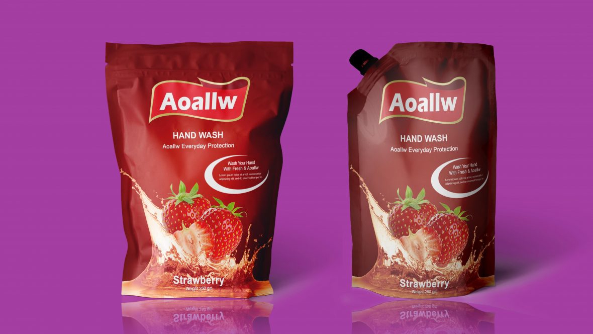 فایل طرح لایه باز بسته بندی محصولات شوینده دست (PSD) - Hand Wash Product Packaging Design Template PSD