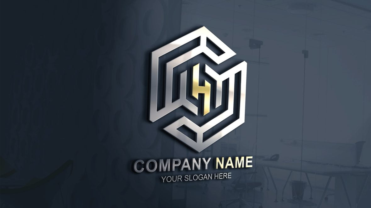 فایل الگوی طراحی لوگو شش ضلعی حرف H - Hexagon Letter H Logo Design Template