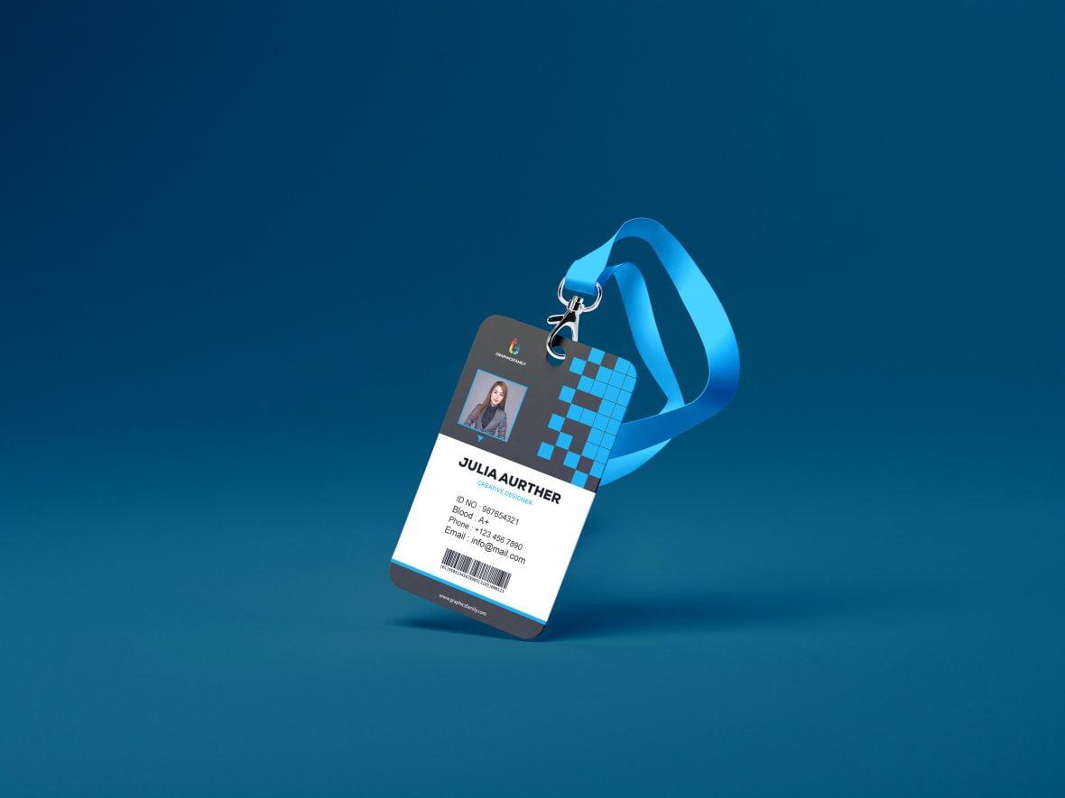 فایل الگوی ماکت کارت شناسایی - Id Card Mockup Template