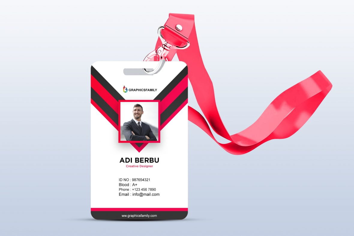 فایل قالب PSD کارت شناسایی - Id Card PSD Template