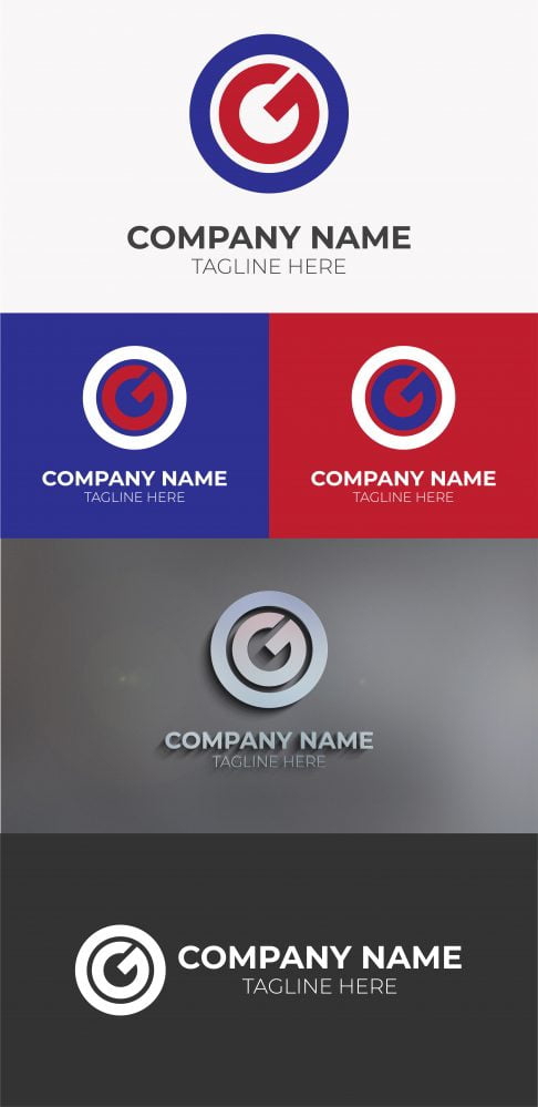 فایل وکتور مونوگرام حرف OG اولیه - Initial OG Letter Monogram Vector