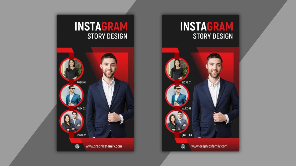 فایل قالب استوری اینستاگرام برای کسب و کار - Instagram Stories Template for Business