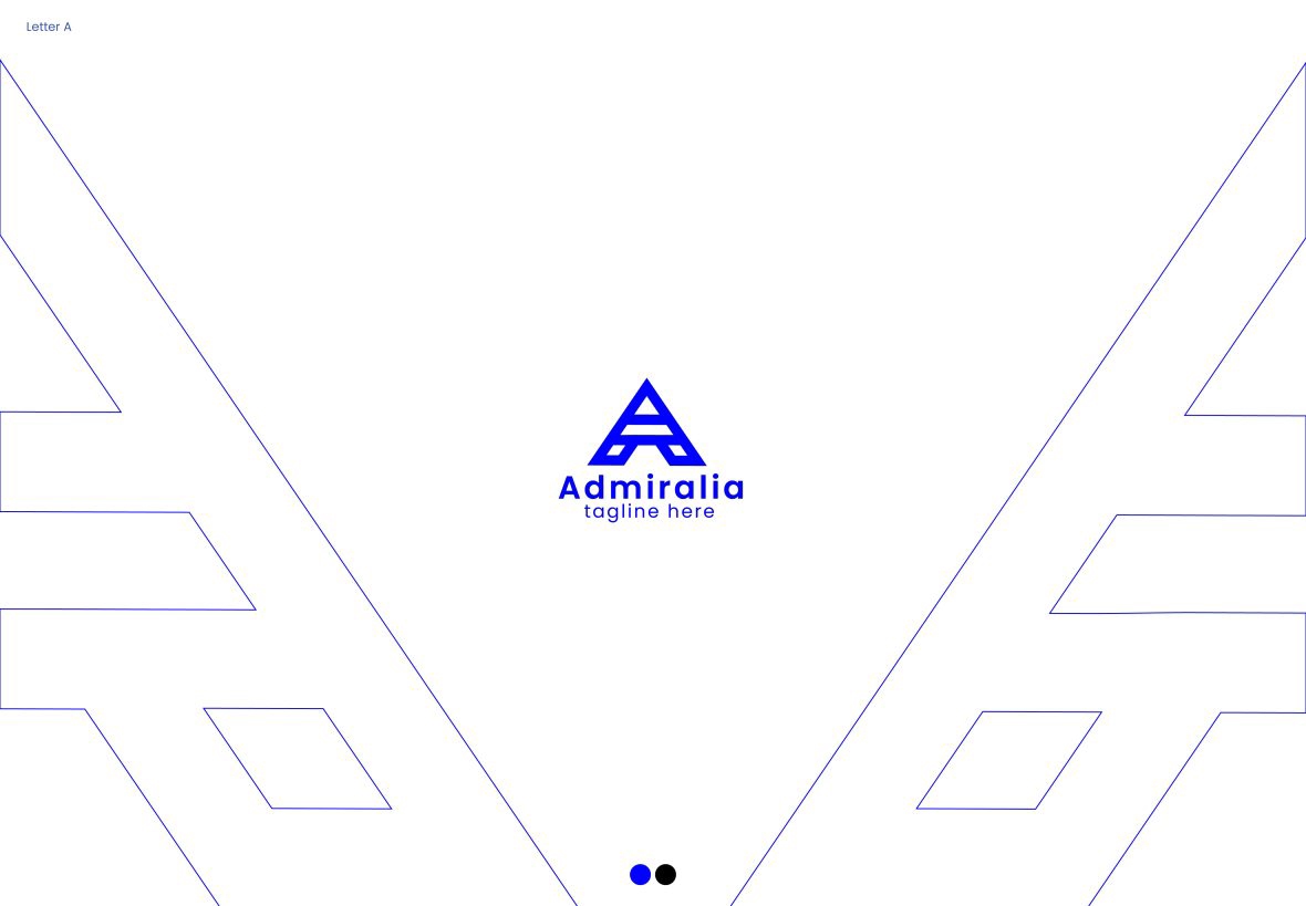 فایل طراحی لوگو حرف A - طراحی لوگو مونوگرام - Letter A Logo – Monogram Logo Design