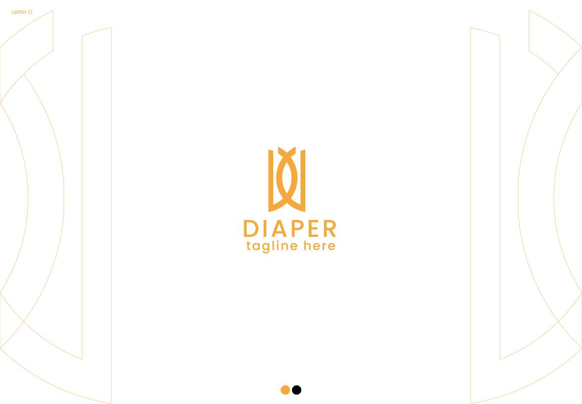 فایل طراحی لوگو حرف D - طراحی لوگو پوشاک - Letter D Logo – Clothing Logo Design