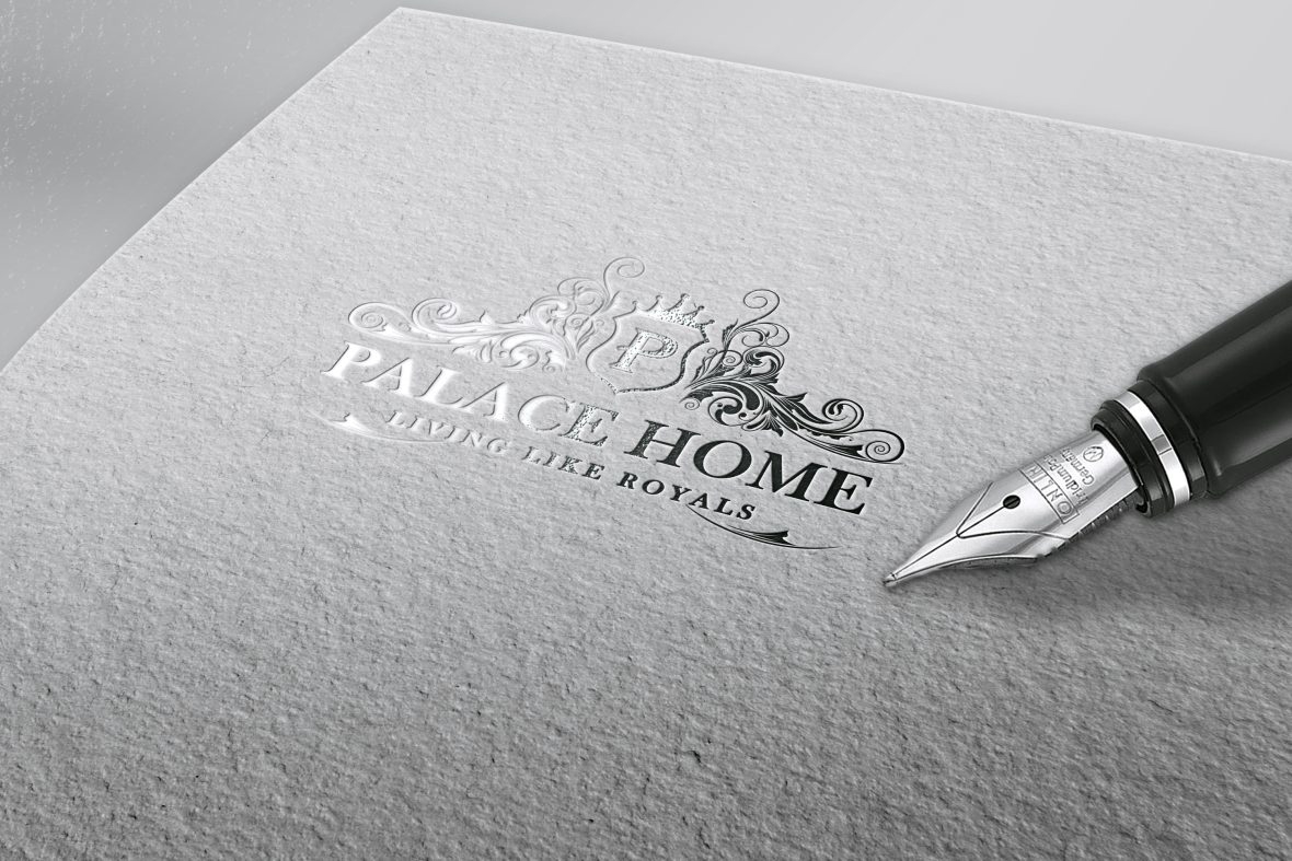 فایل طراحی لوگو حرف P کاخ لوکس - Letter P Palace Luxury Logo Design