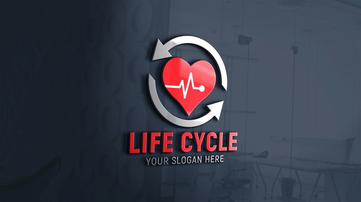 فایل الگوی طراحی لوگو چرخه حیات - Life Cycle Logo Design Template