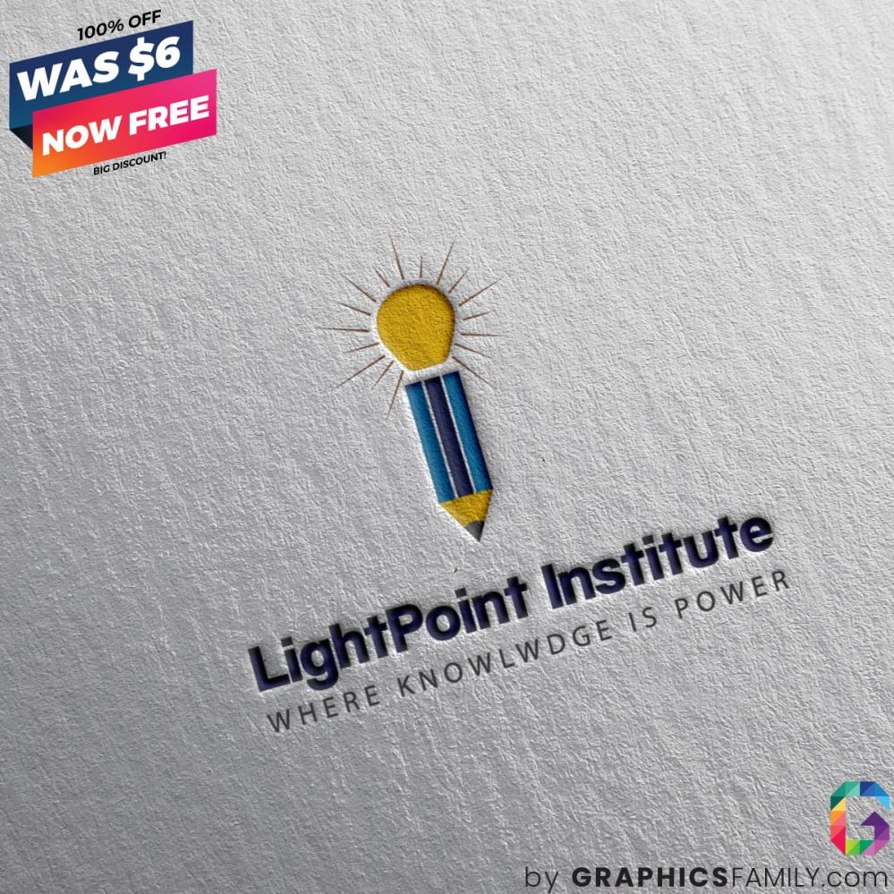 فایل قالب لوگوی موسسه LightPoint - LightPoint Institute Logo Template