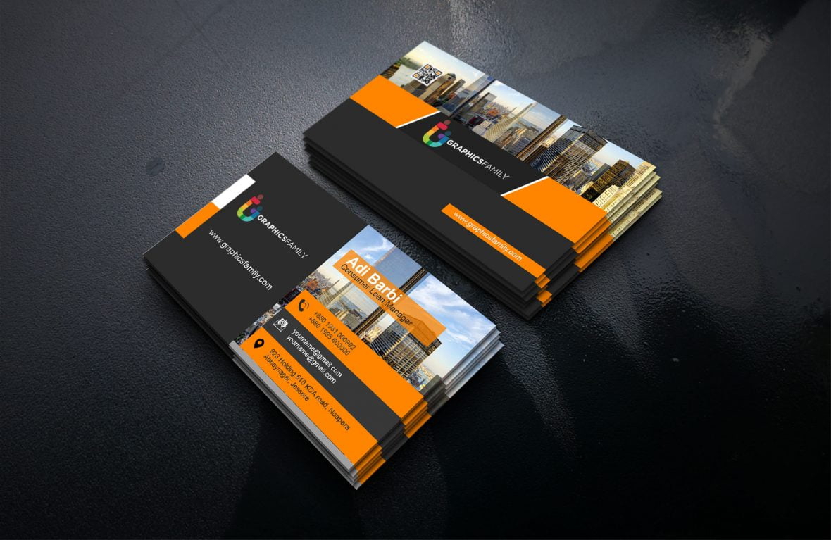 فایل الگوی طراحی کارت ویزیت مدیر وام - Loan Manager Business Card Design Template