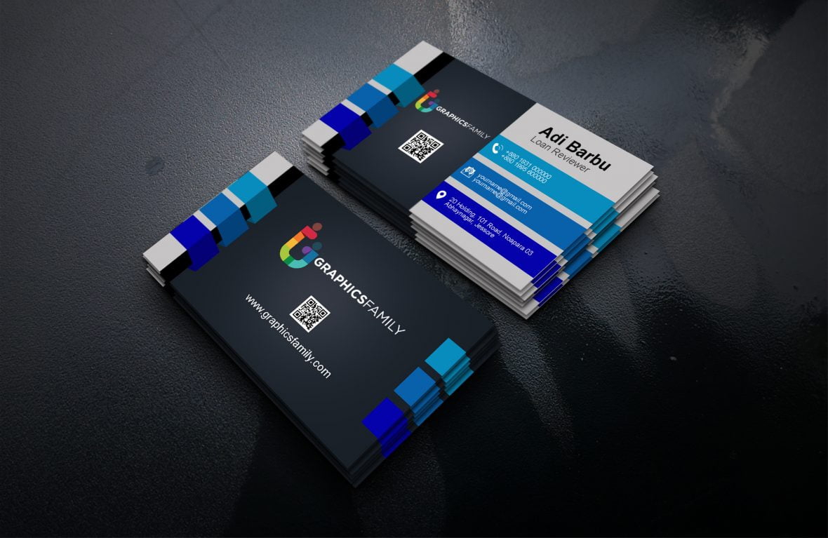 فایل طراحی کارت ویزیت کارشناس وام - Loan Reviewer Business Card Design
