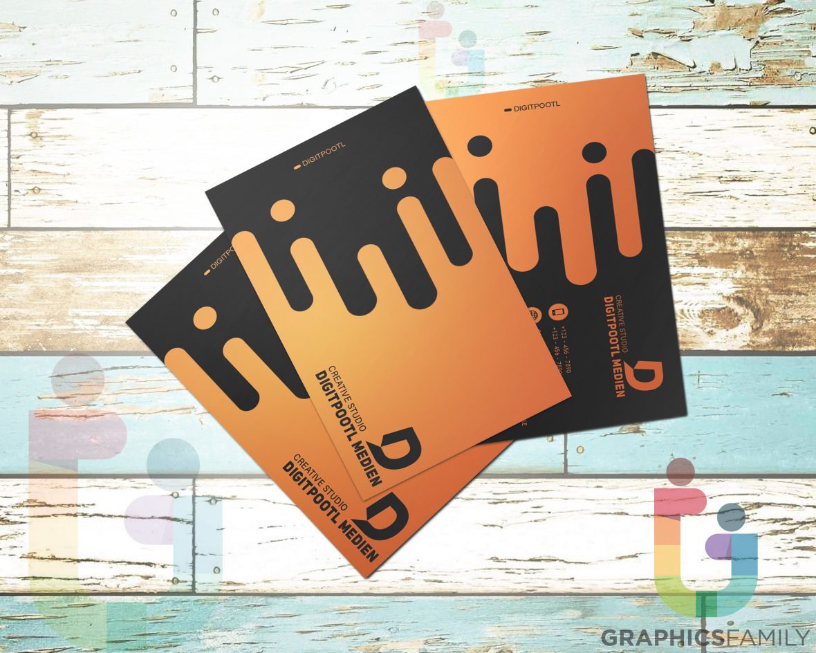 فایل الگوی کارت ویزیت طراح لوگو - Logo Designer Business Card Template