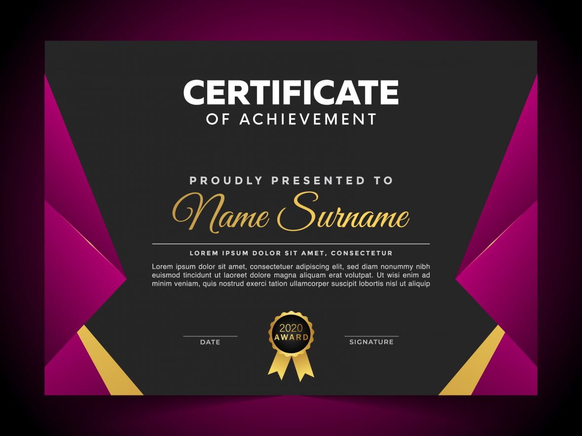 فایل الگوی تقدیرنامه لوکس - Luxury Certificate Template of Appreciation