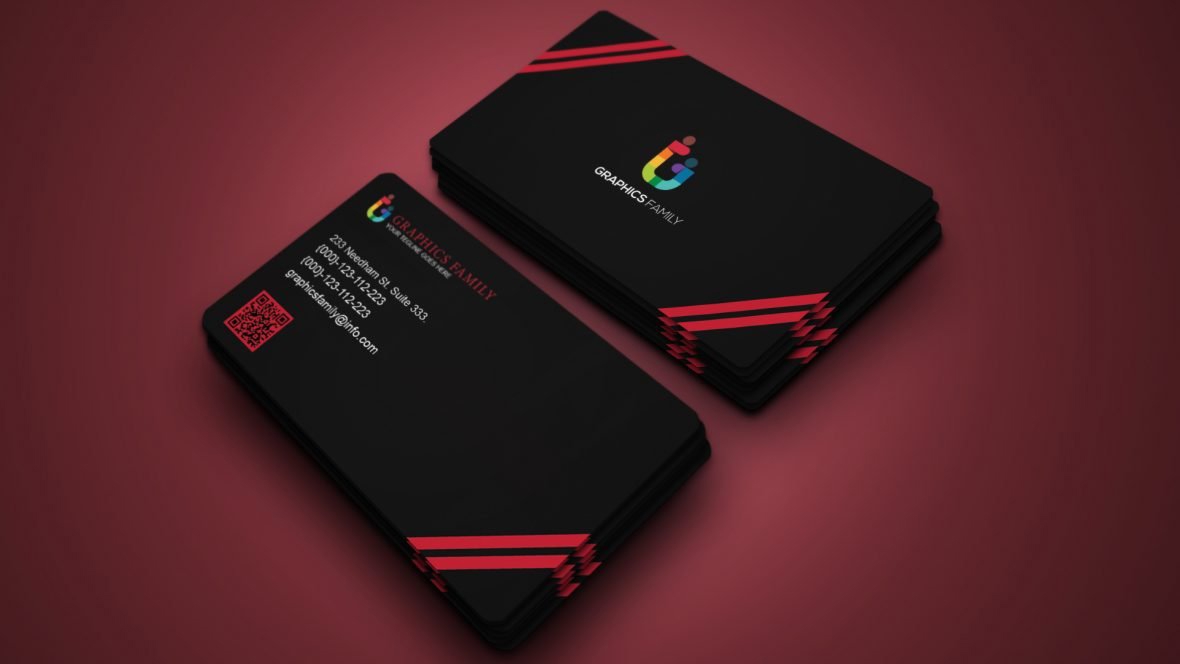 فایل طراحی کارت ویزیت لوکس تیره - Luxury Dark Business Card Design