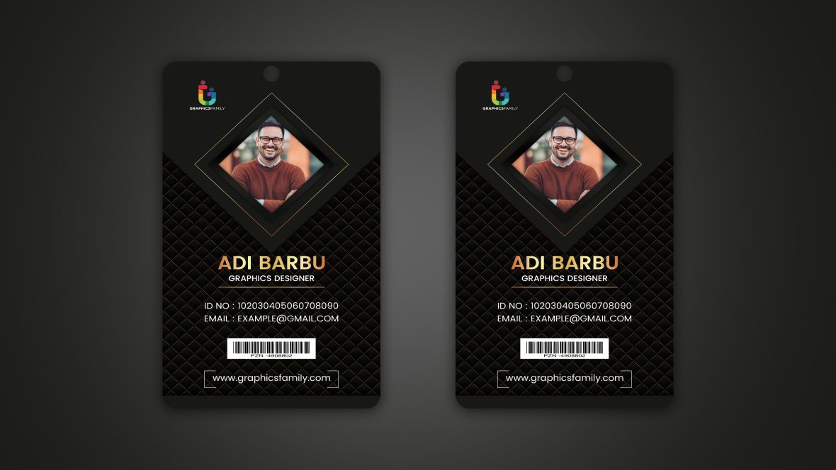 فایل طراحی کارت شناسایی لوکس - Luxury Id Card Design