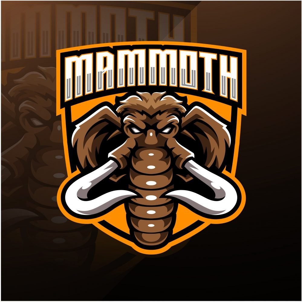 فایل لوگوی طلسم قبیله بازی‌های ورزشی ماموت - Mamoth Esports Gaming Clan Mascot Logo