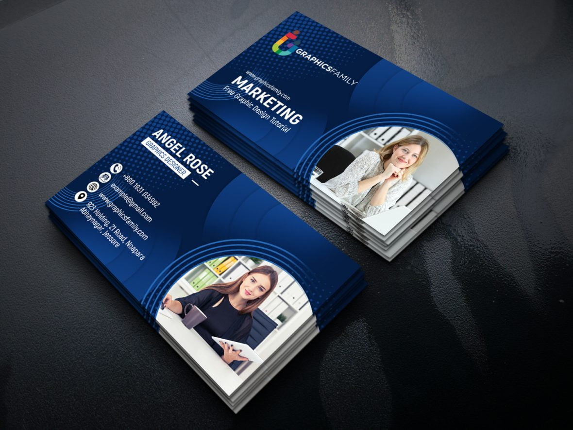فایل الگوی کارت ویزیت بازاریابی و ارتباطات - Marketing & Communications Business Cards Template