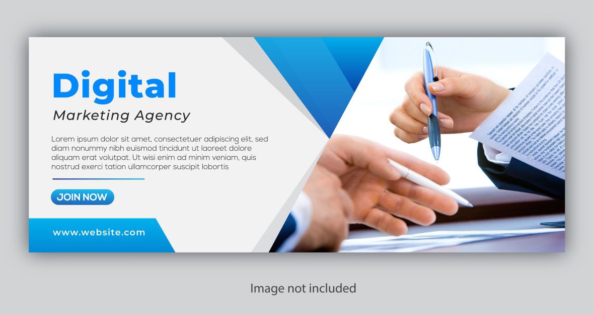 فایل الگوی بنر آژانس بازاریابی - Marketing Agency Banner Template