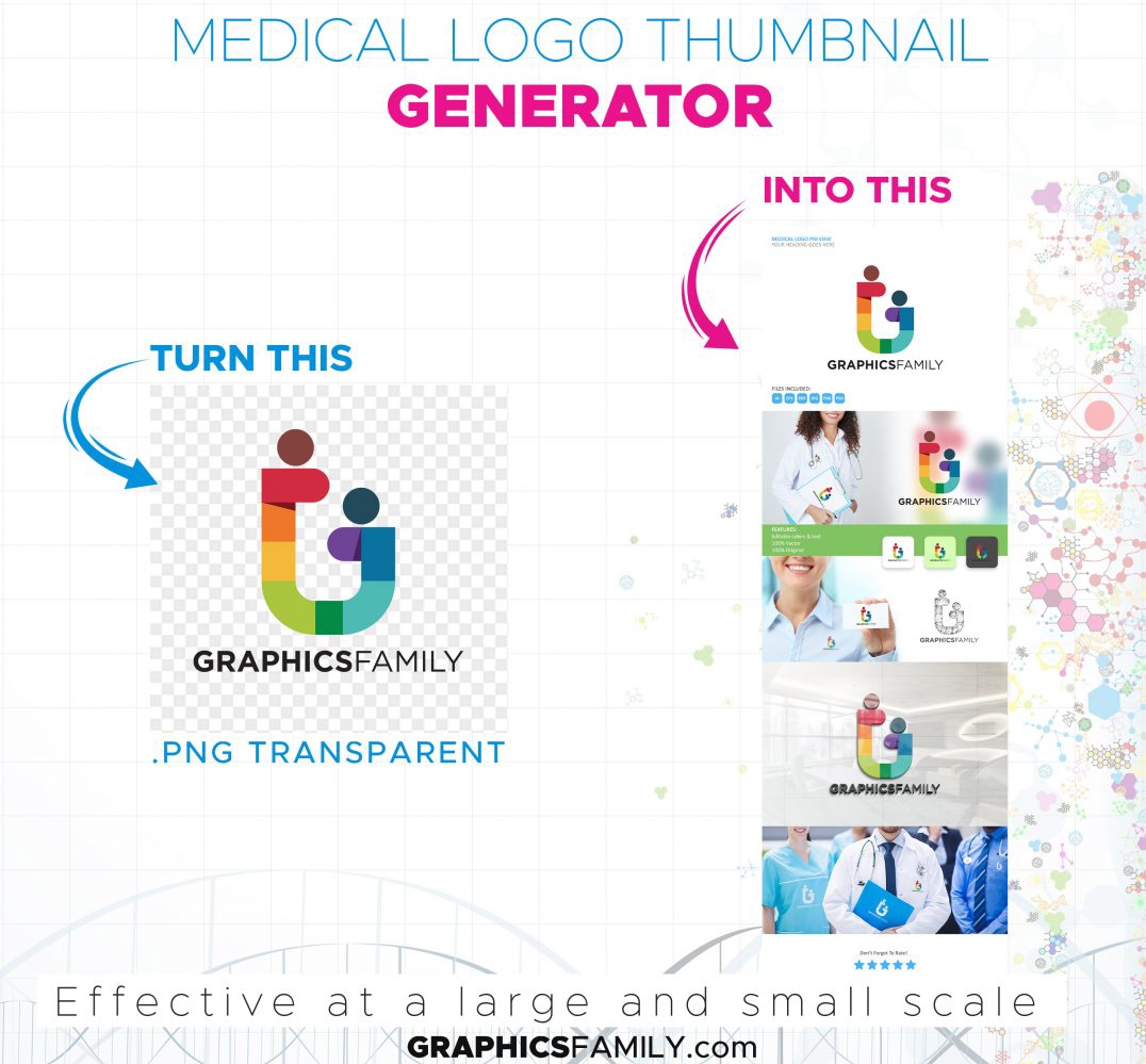 فایل تولیدکننده تصویر بندانگشتی لوگوی پزشکی - Medical Logo Thumbnail Generator