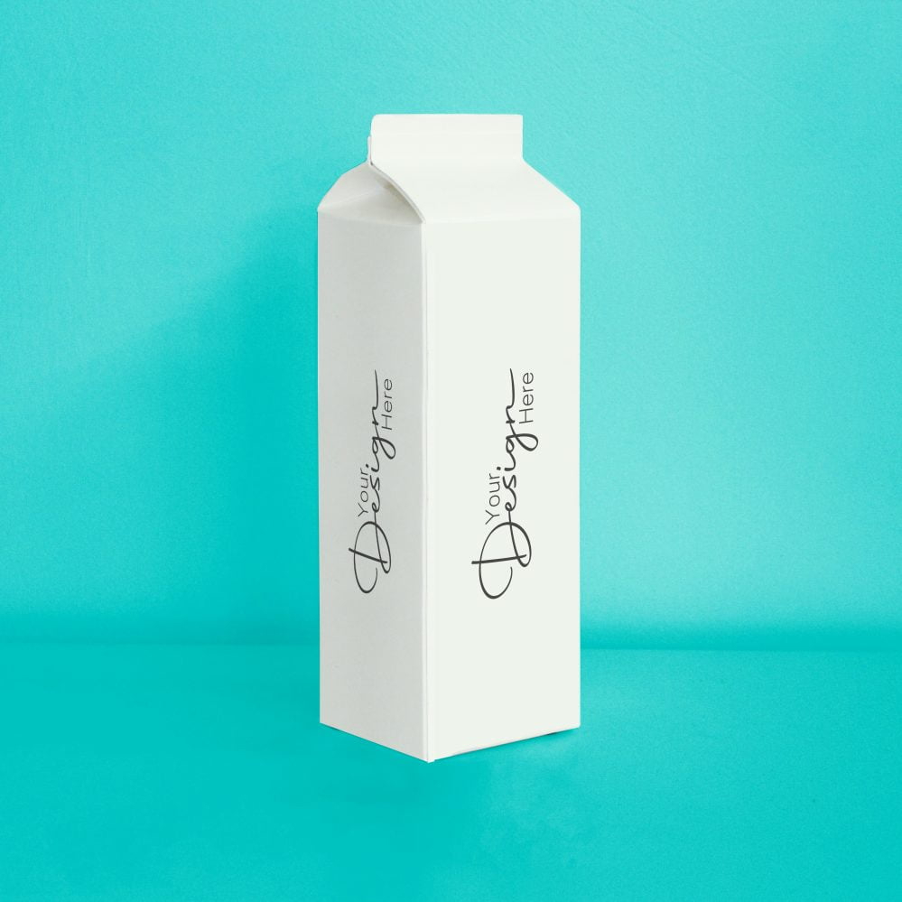 فایل ماکت طراحی بسته شیر - Milk Pack Design Mockup