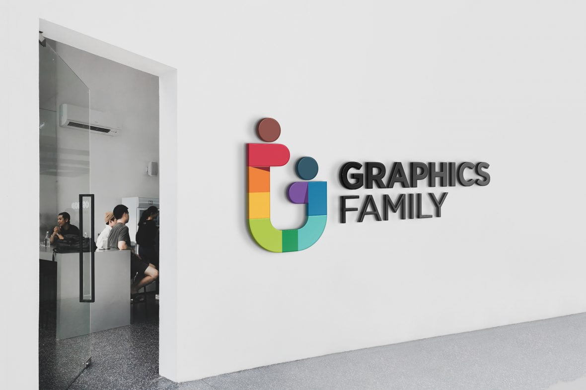 فایل موکاپ لوگوی مینیمال اداری - Minimal Office Logo Mockup
