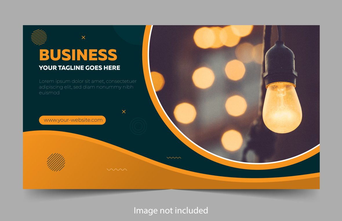 فایل قالب بنر مدرن برای کاور فیسبوک - Modern Banner Template for Facebook Cover