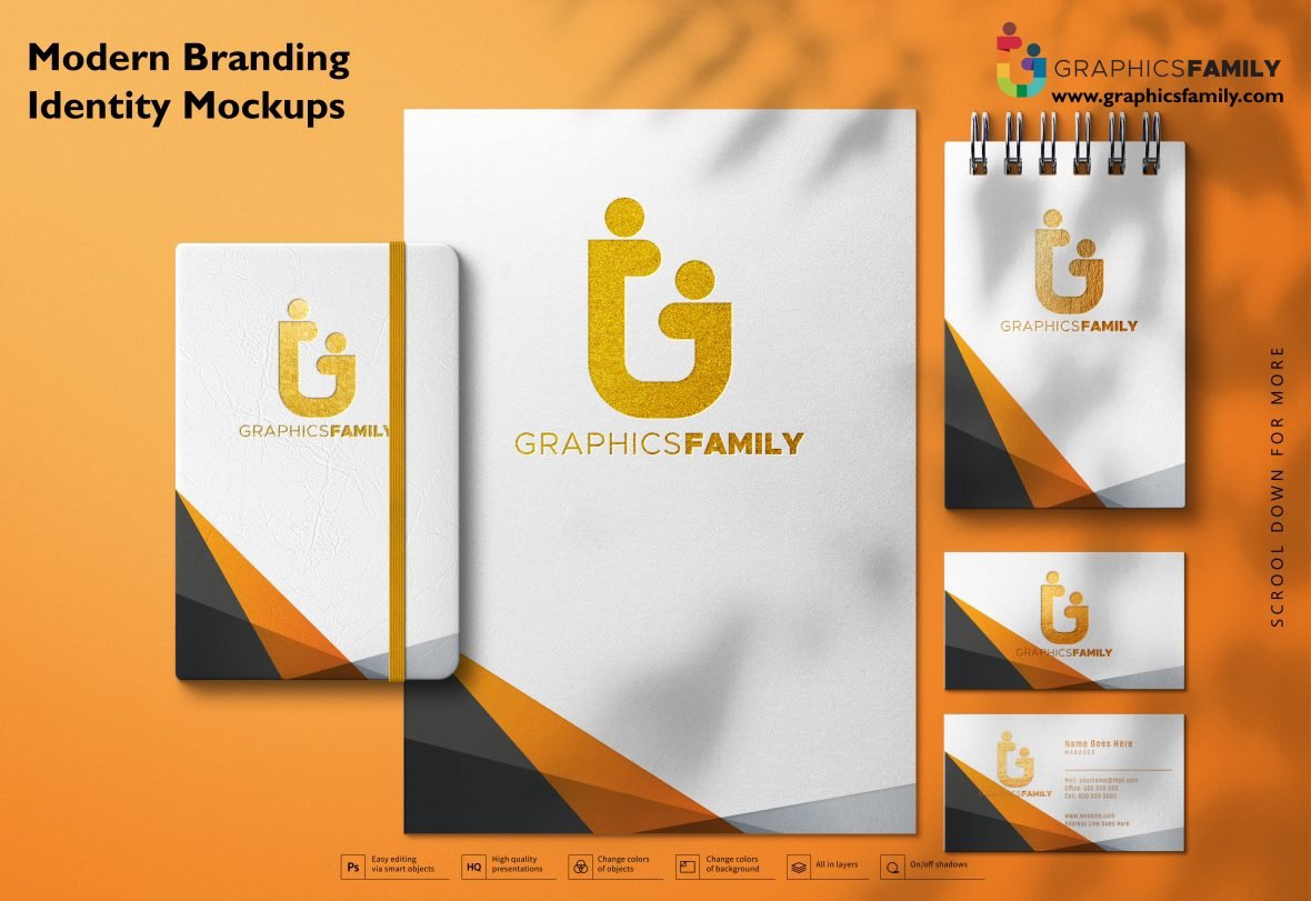 فایل ماکت‌های هویت برند مدرن - Modern Branding Identity Mockups