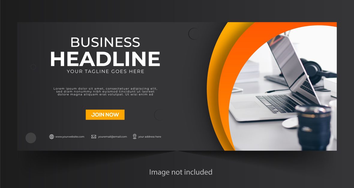 فایل قالب کاور مدرن برای صفحه فیسبوک - Modern Cover Template for Facebook Page
