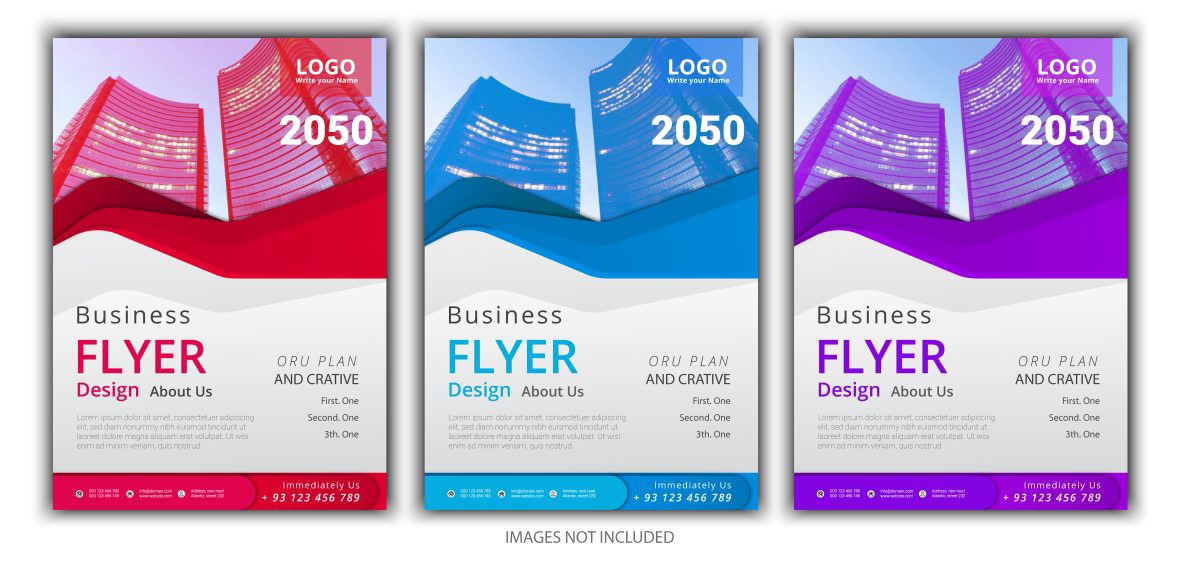 فایل الگوی بروشور مدرن برای کسب و کار - Modern Flyer Template for Business