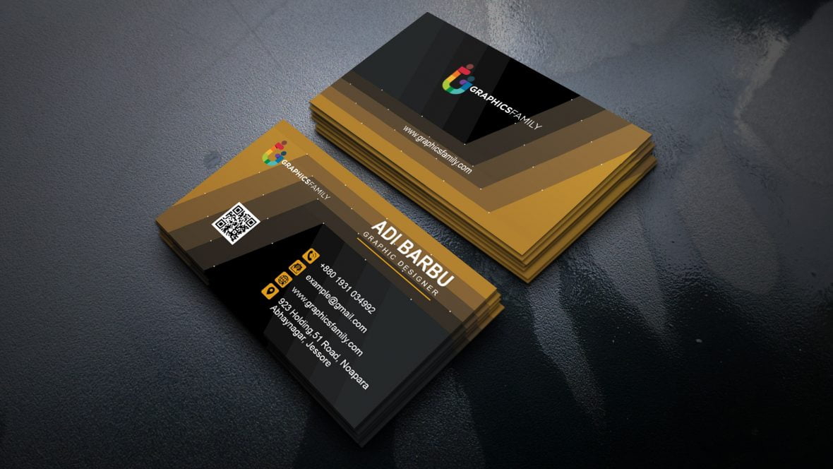 فایل طراحی کارت ویزیت مدرن با طراح گرافیک - Modern Graphic Designer Business Card Design