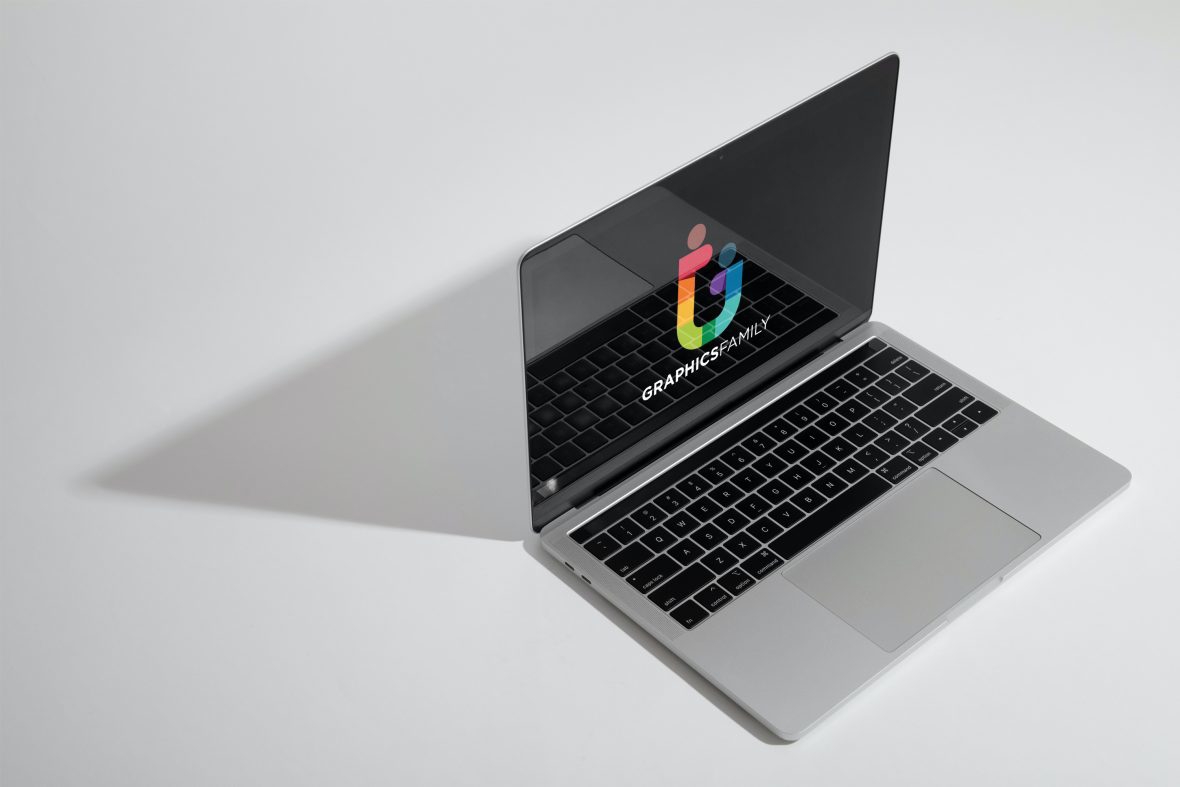 فایل موکاپ لوگوی مدرن صفحه نمایش آی‌مک - Modern iMac Screen Logo Mockup