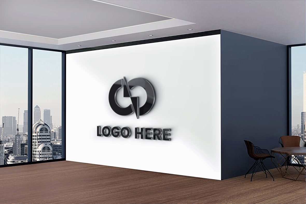 فایل موکاپ لوگو مدرن اداری - Modern Office Logo Mockup