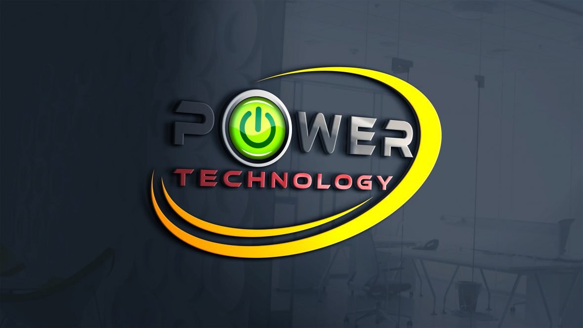 فایل طرح لایه باز لوگو قدرت و فناوری مدرن (psd) - Modern Power and Technology logo design psd