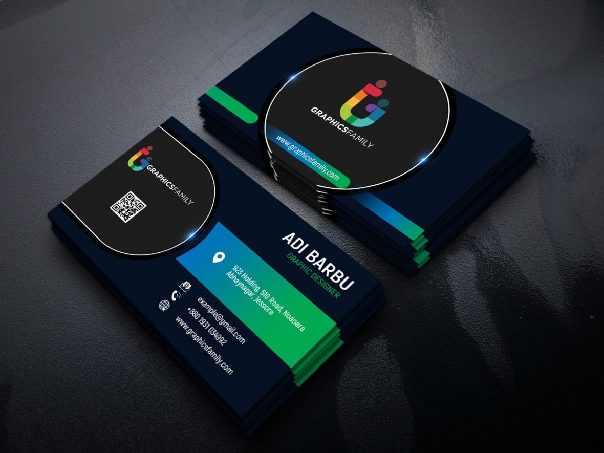 فایل کارت ویزیت مدرن و حرفه ای PSD - Modern Professional Business Card PSD