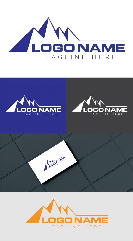 فایل وکتور لوگو کوه - Mountain Logo Design Vector
