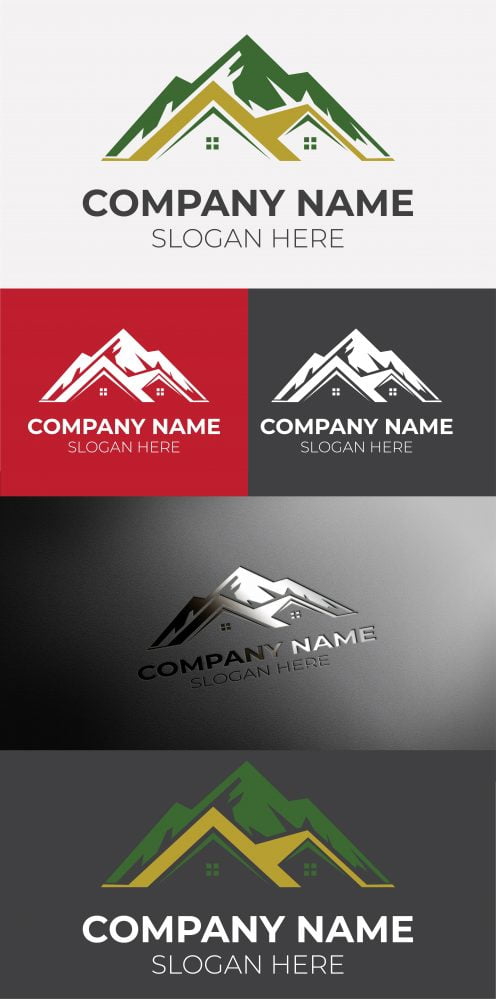 فایل دانلود قالب لوگوی کوهستان - Mountain Logo Template Download