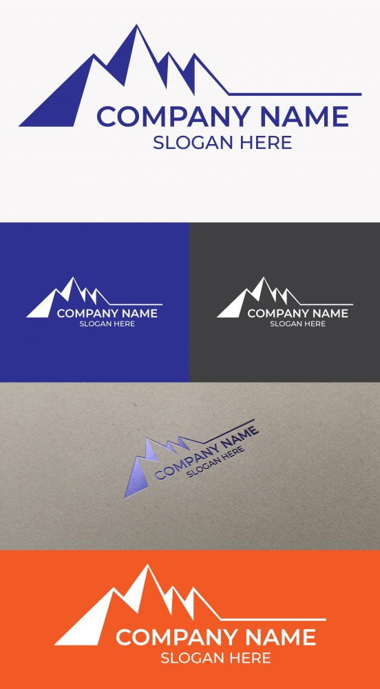 فایل دانلود وکتور لوگو کوه - Mountain logo Vector Download