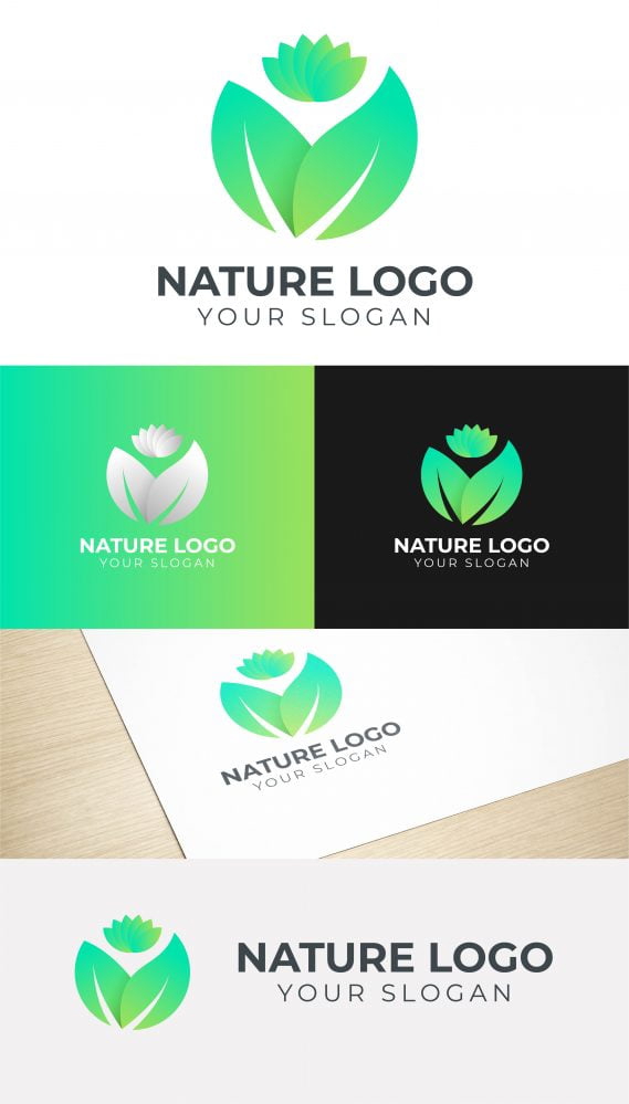 فایل طراحی لوگو طبیعت - NATURE LOGO DESIGN