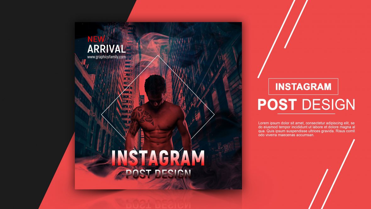 فایل طراحی پست اینستاگرام جدید - New Arrival Instagram Post Design