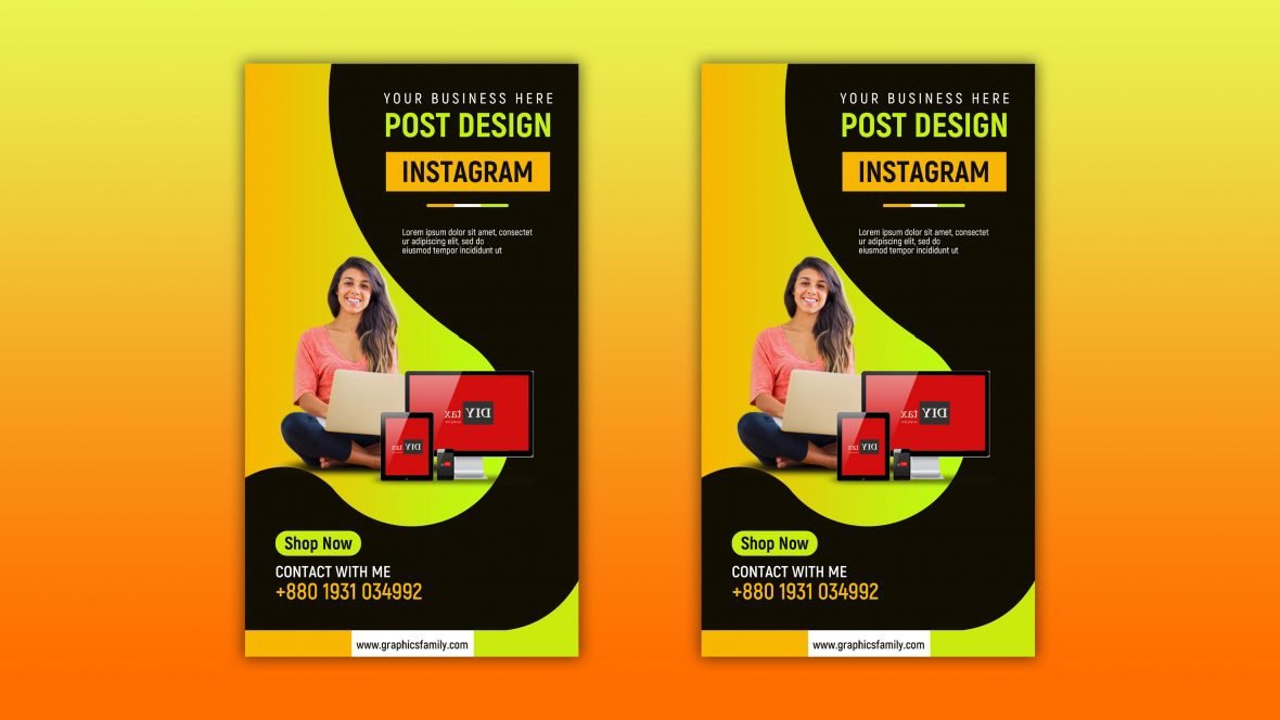 فایل الگوی استوری‌های اینستاگرام بازاریابی آنلاین - Online Marketing Instagram Stories Template
