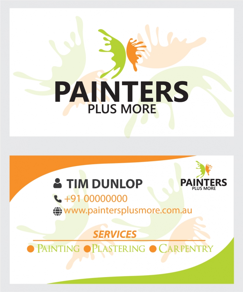 فایل الگوی کارت ویزیت نقاشان - Painters Business Cards Template