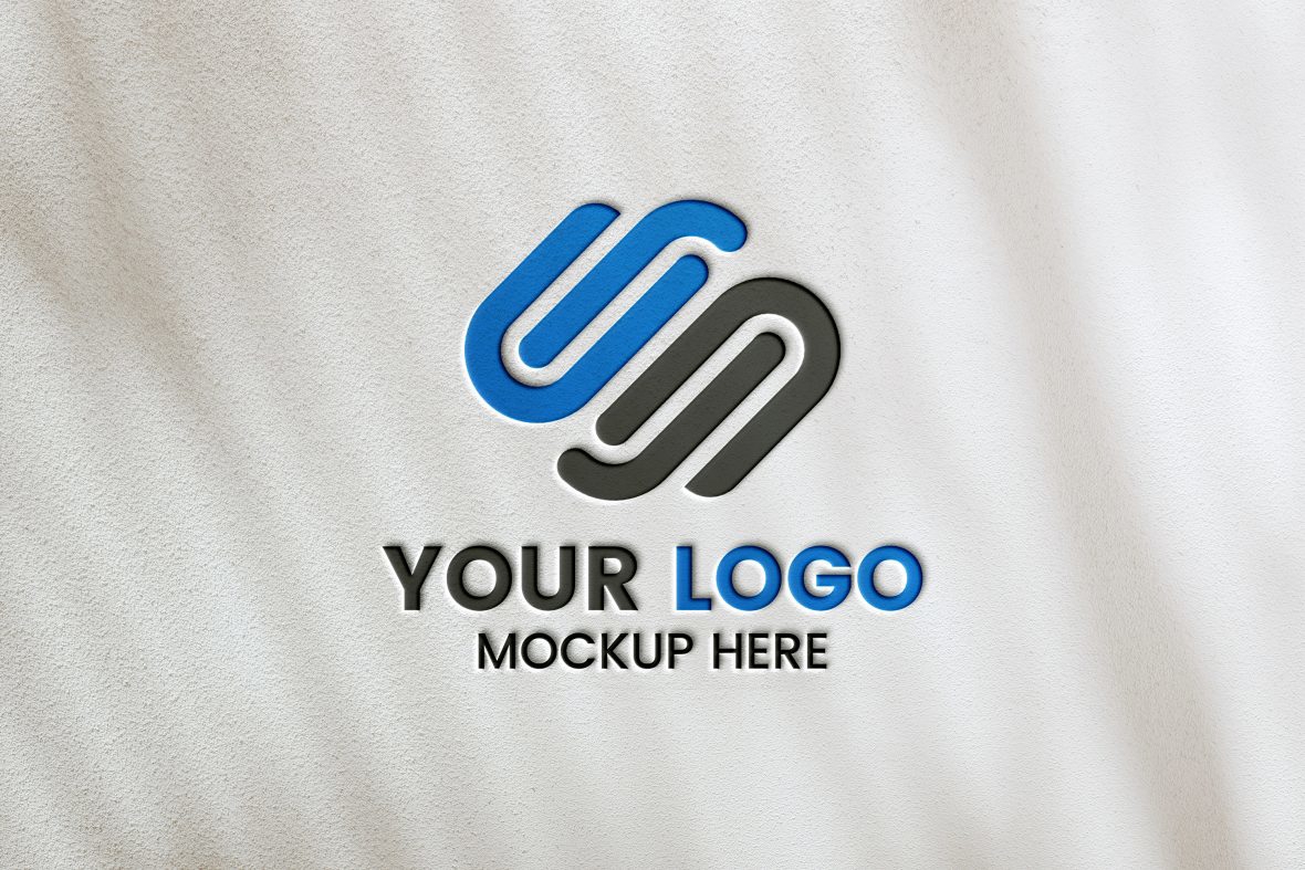 فایل موکاپ لوگو کاغذی - Paper Logo Mockup