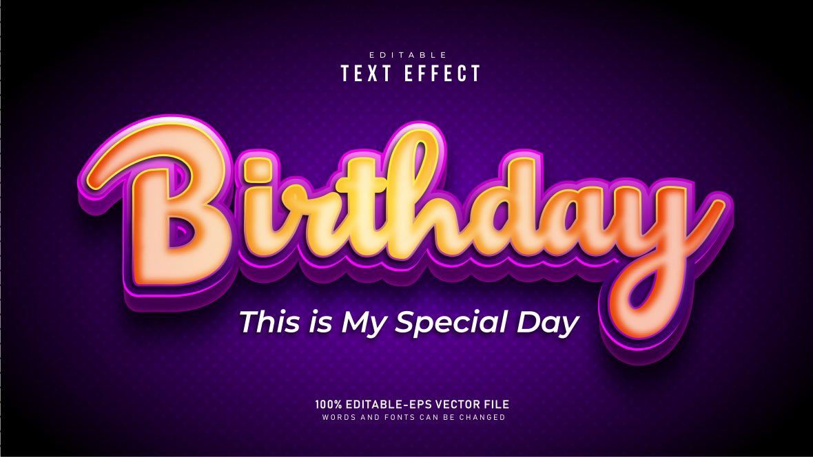 فایل جلوه‌های متنی با تم مهمانی - Party Theme Text Effects