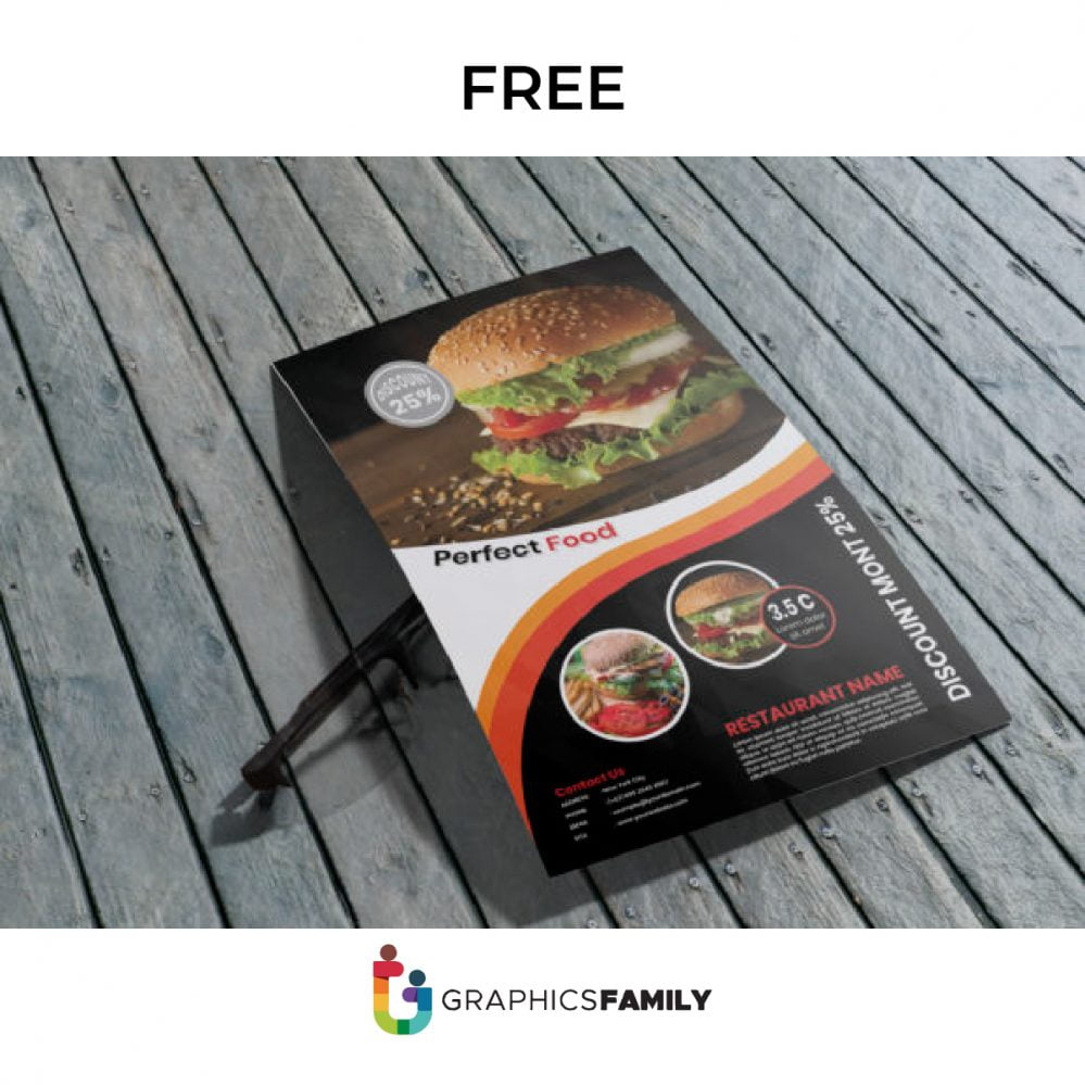 فایل الگوی بروشور فست فود عالی - Perfect Fast Food Flyer Template